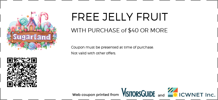 FREE JELLY FRUIT WITH PURCHASE of $40 OR MORE